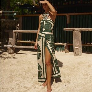 Johanna Ortiz Ancient Peru Dress in Green SIZE 4